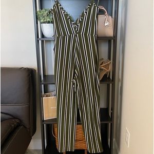 Derek Heart striped jumpsuit / romper Size L